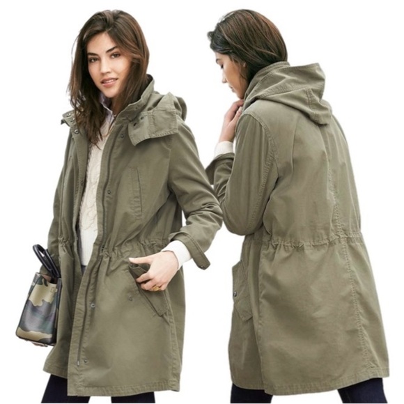 Banana Republic Jackets & Blazers - Banana Republic Oversized Military Parka Barn Jacket Large
